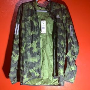 Green Adidas own the run jacket, size medium